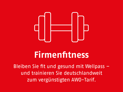 Bleiben Sie fit und gesund mit Firmenfitness von Wellpass – und trainieren Sie deutschlandweit zum vergünstigten AWO-Tarif.